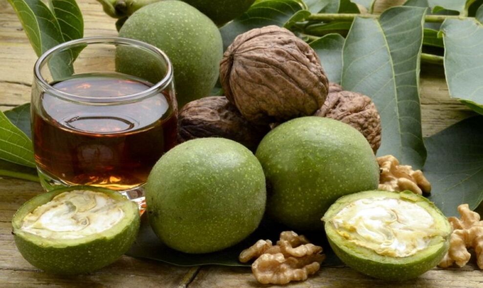 walnut hijau terhadap parasit